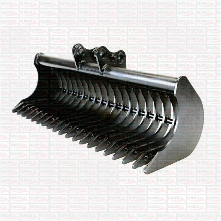 1-2 Tonne Mini Digger Excavator Land Rake Bucket