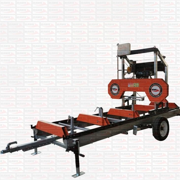 26 Inch Petrol Engine Sawmill With Trailer